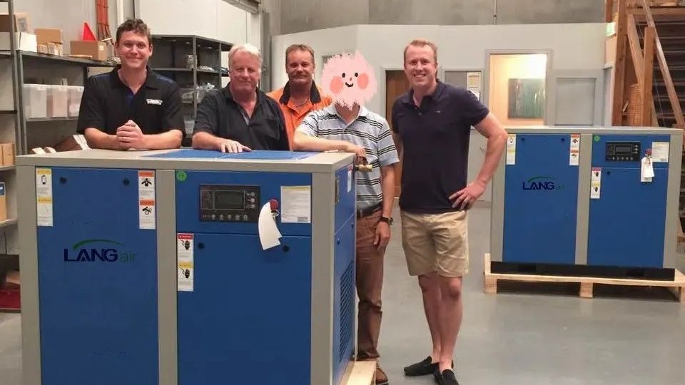 Langair air compressors are exported overseas and highly praised